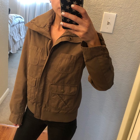 J. Crew forest green cargo jacket - Picture 3 of 6